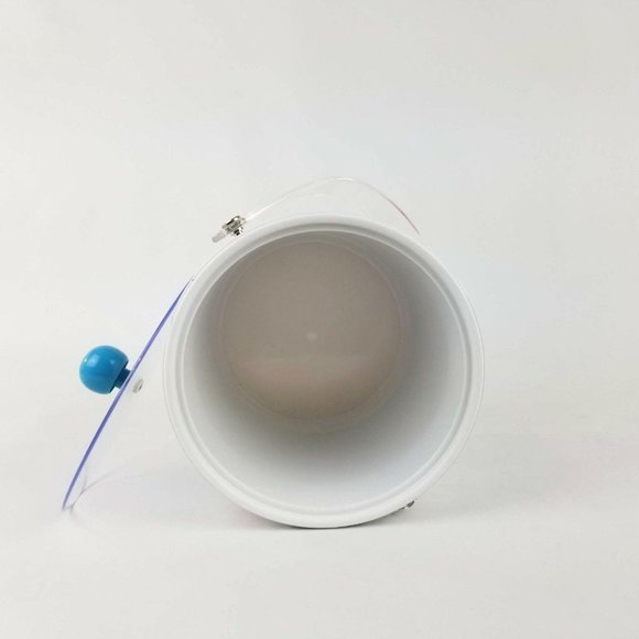 Retro Bar Ice Bucket White Multicolor Daisy Floral - Picture 7 of 12